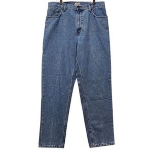 L.L. Bean Original Fit Traditional Jeans 14 High Waisted Rise Cotton Baggy Denim